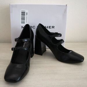 Marc Fisher Women's Sz 8M Black Charisy Tapered Block Heel Dress Pumps
